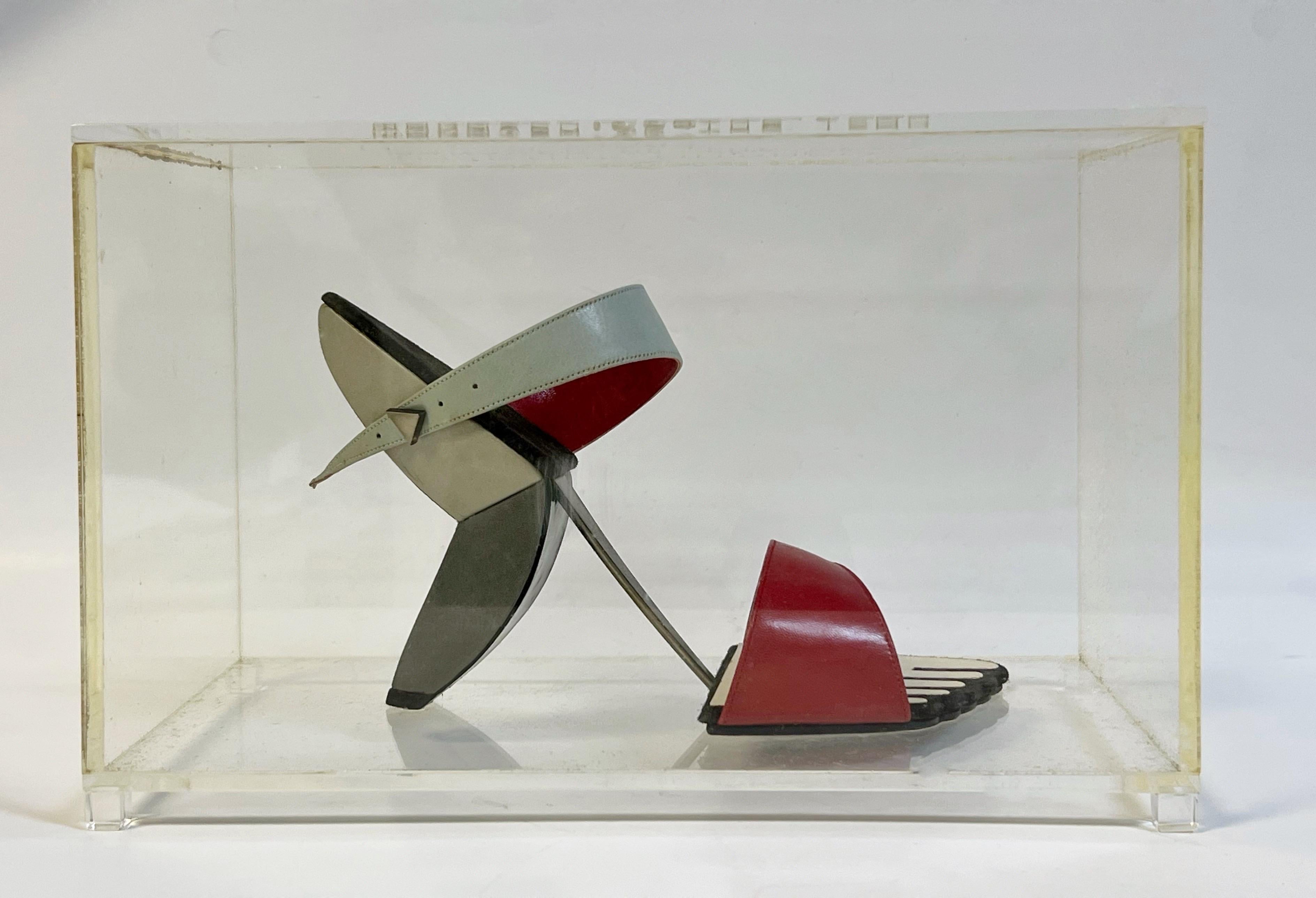 Andre Perugia Charles Jourdan Cubist Picasso Shoe Sandal #28, 1984 3