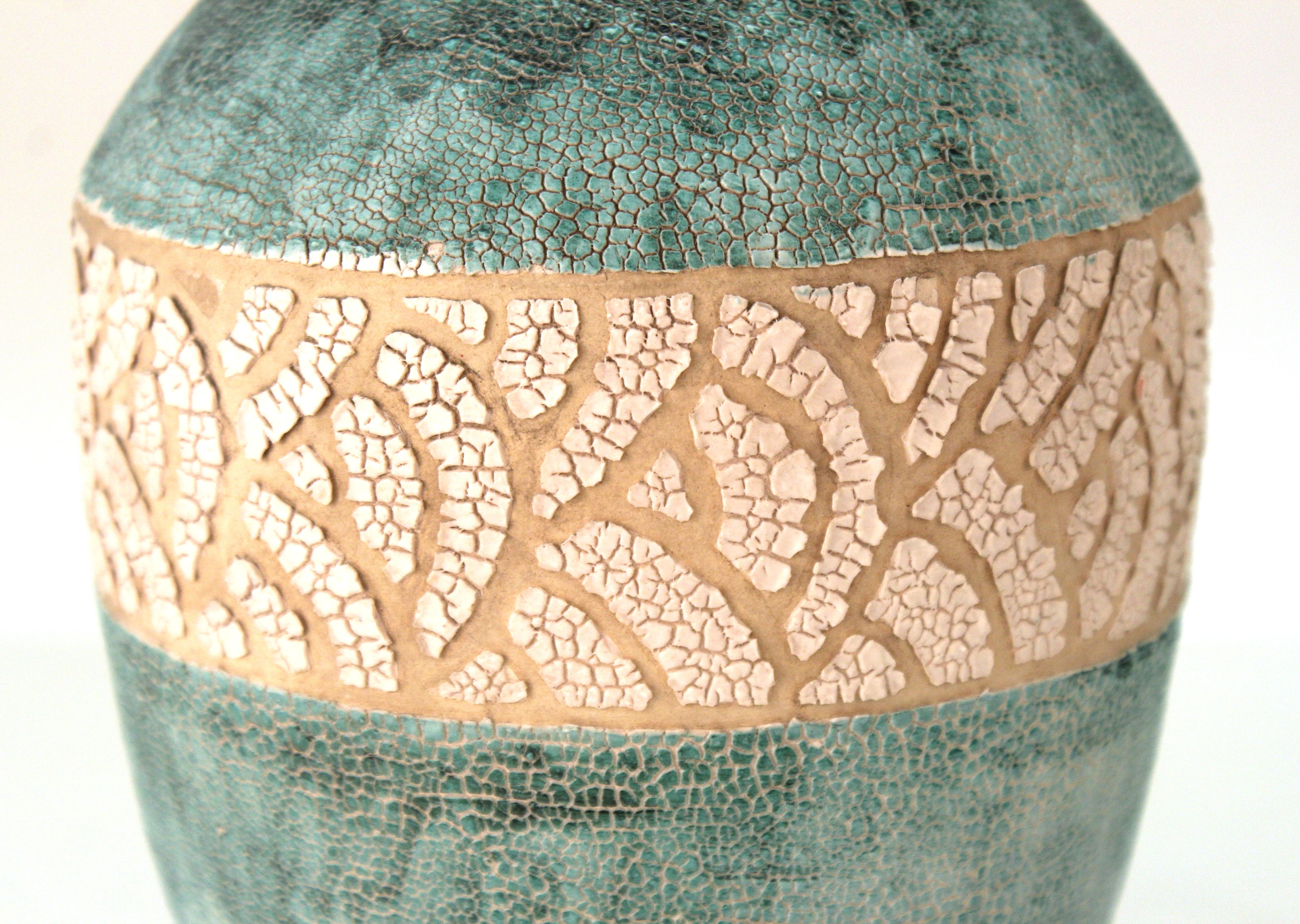 Early 20th Century Andre Petitriy French Art Deco Ceramic Vase
