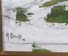 Voilier - ship, 1948 - oil on canvas, 51x59 cm., framed