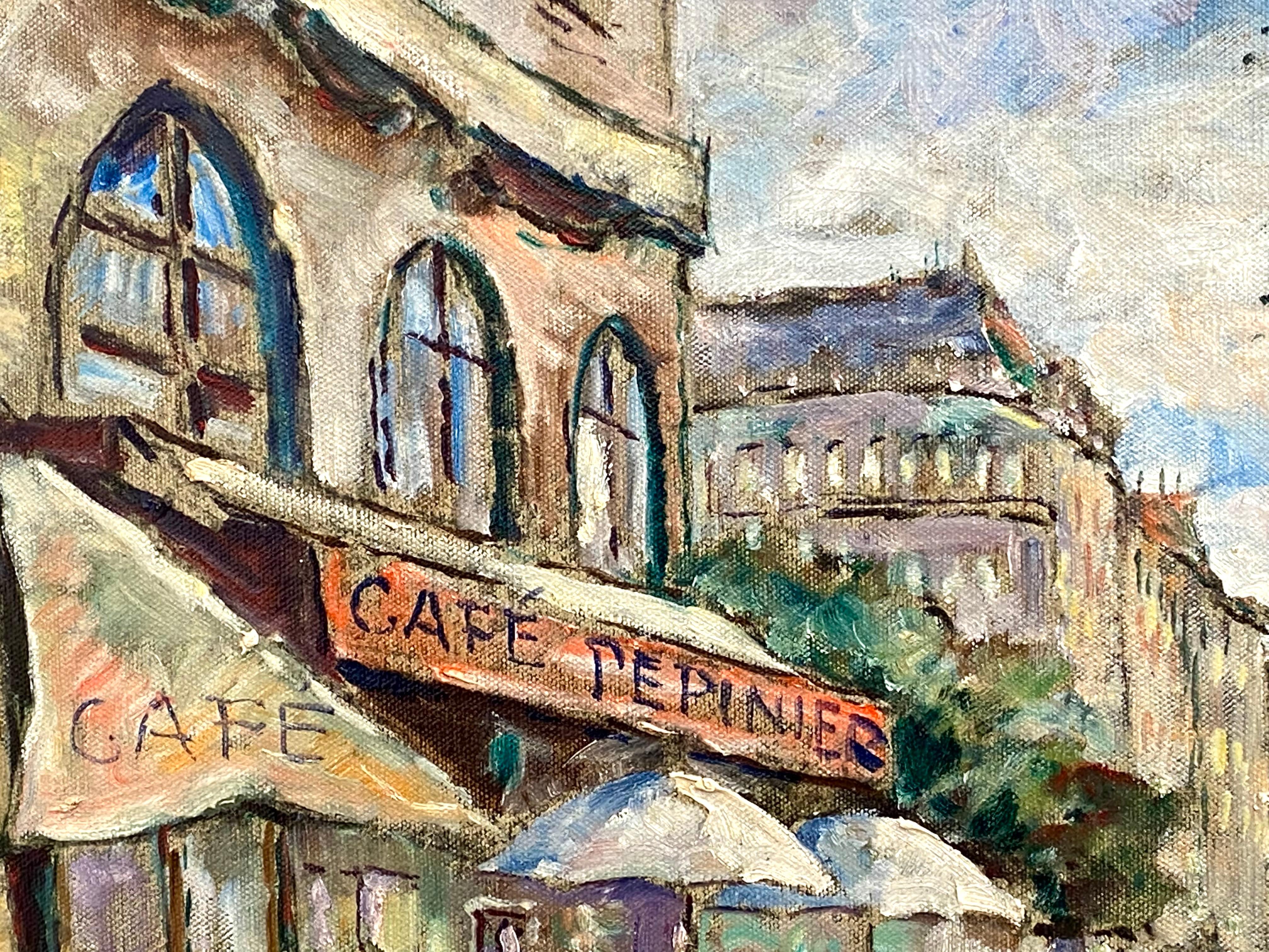 paintings of paris cafe scenes