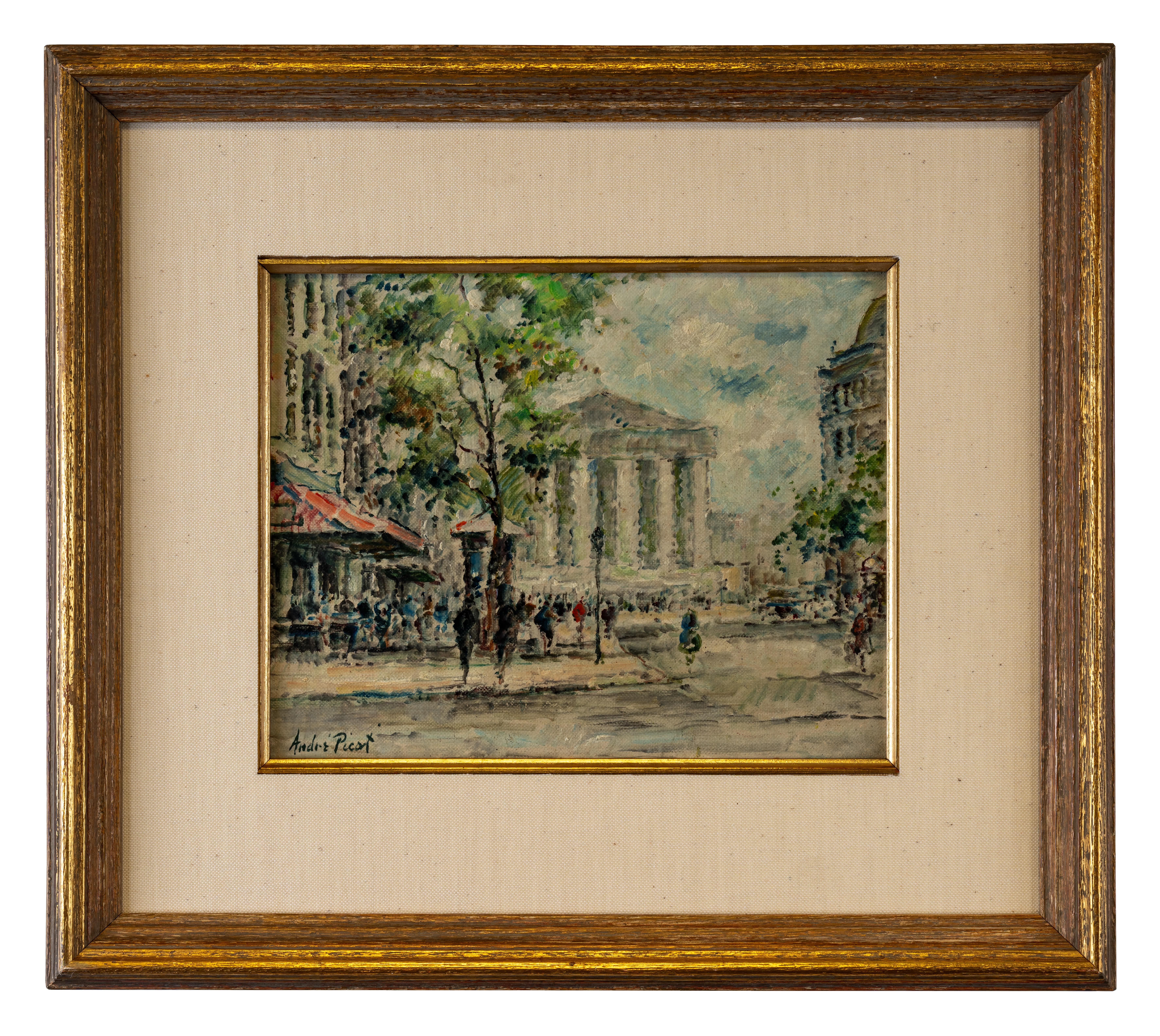 André Picot Landscape Painting - La Madeline, Paris