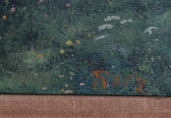 Picnic in May, Impressionist Oil Painting by Andre Racz after Pal Szinyei Merse