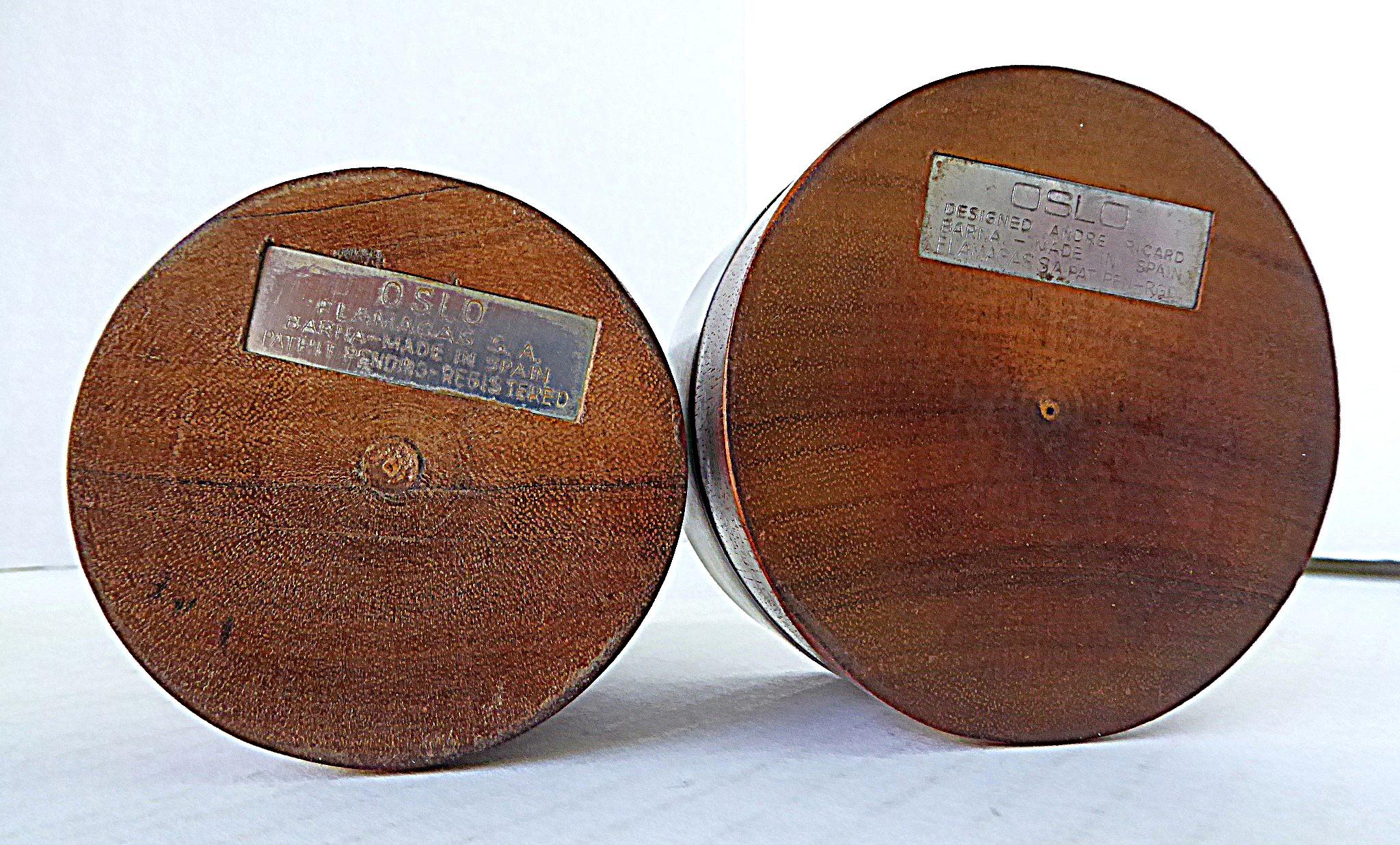 André Ricard Designer Oslo Wood/Stainless Smoking Set, Flamagas, Spagna 1967 in vendita 3