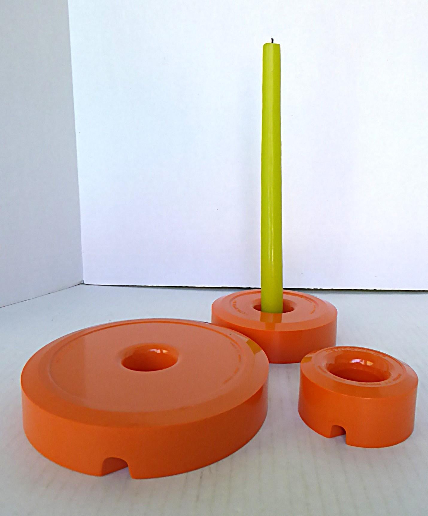 Plastica Andre Ricard Stockholm Posacenere impilabili Flamegas S. A. Spagna 1967 in vendita