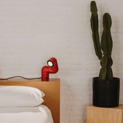 Andre Ricard 'Tatu' LED Table Lamp in Red ABS for Santa & Cole
