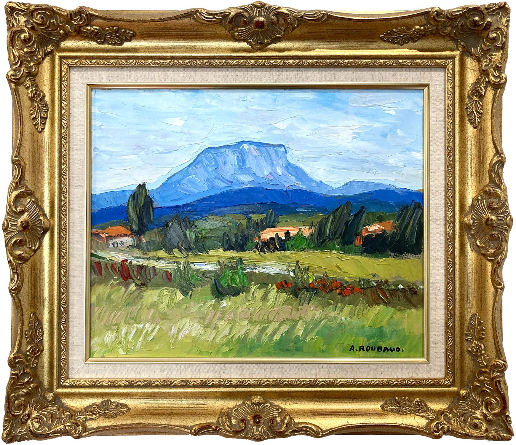 "Ste. Victoire" Colorful Impressionist view of Sainte-Victoire Mountain Painting