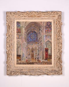 André Roussel, Innenraum der Basilika Saint-Denis Paris, Fenster der Nordrose