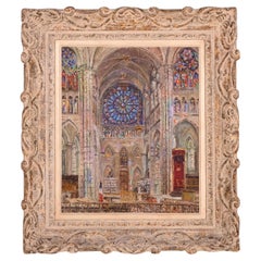 André Roussel, Innenraum der Basilika Saint-Denis Paris, Fenster der Nordrose