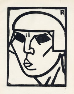 "Kopf" xilografia originale