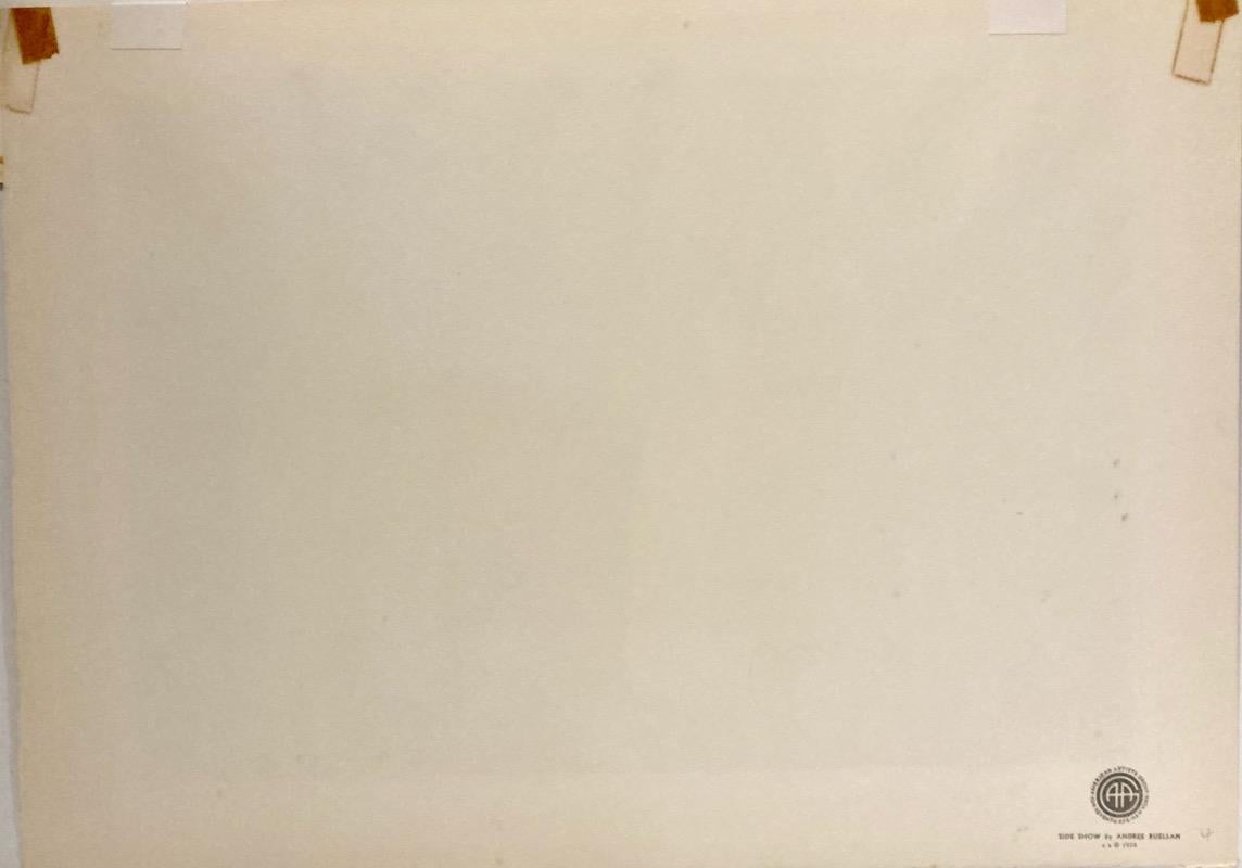 Andrée Ruellan, Side Show, lithograph, 1936 For Sale 3