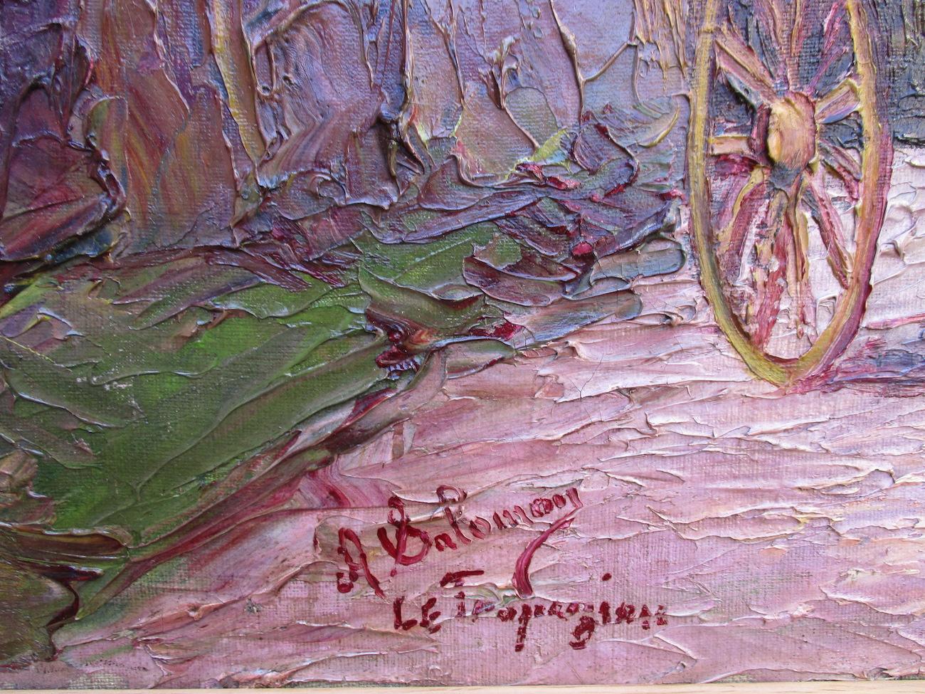 Haymaking near Saint Tropez  - Painting by André Salomon Le Tropezien