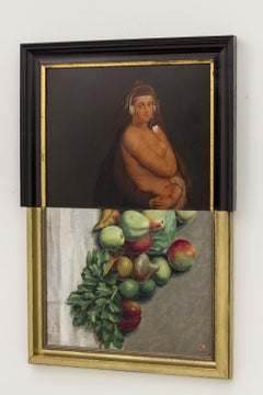 "Rubens vs. Knippel" Olio su dipinti d'epoca restaurati e assemblati