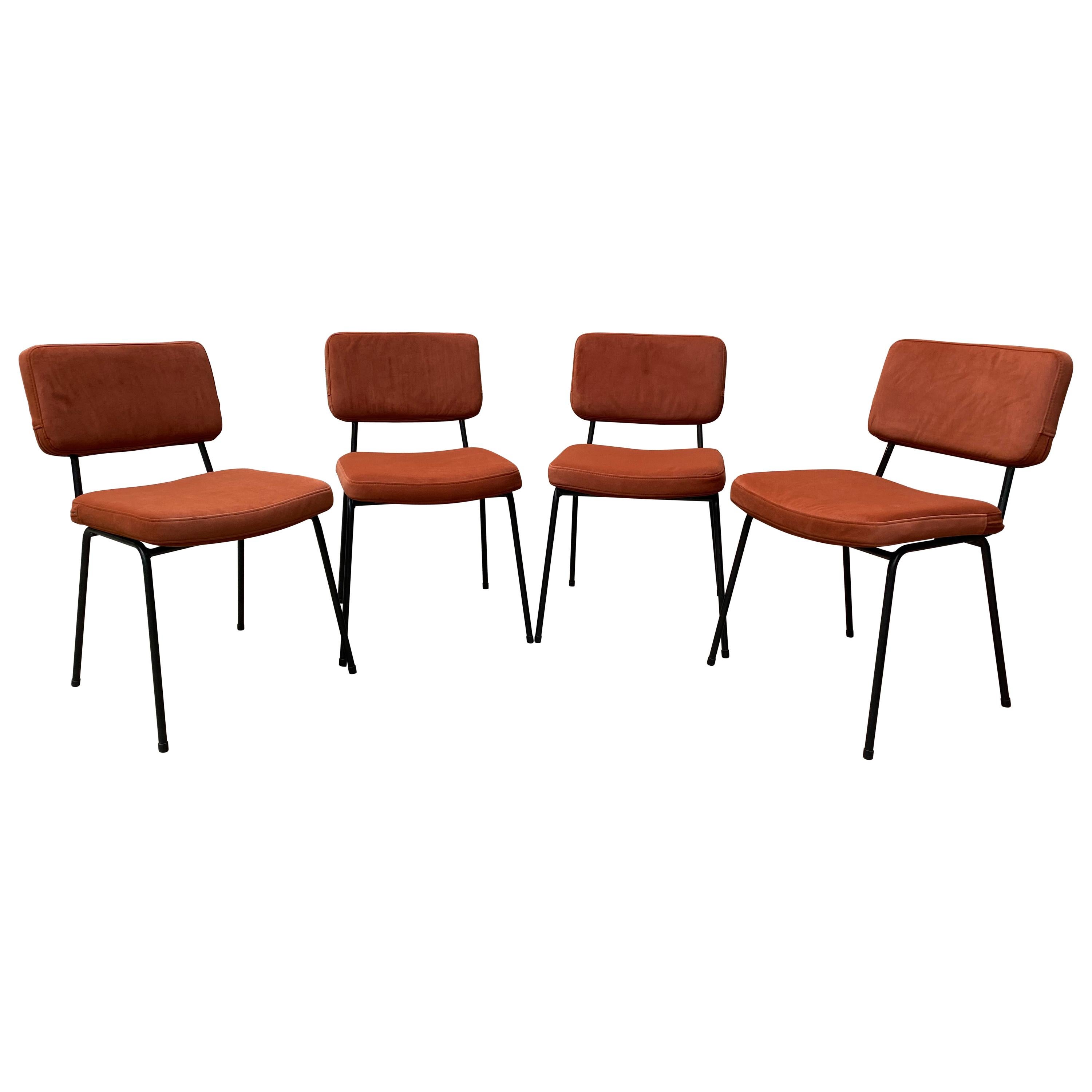 André Simard Set of 4 Chairs, 1960