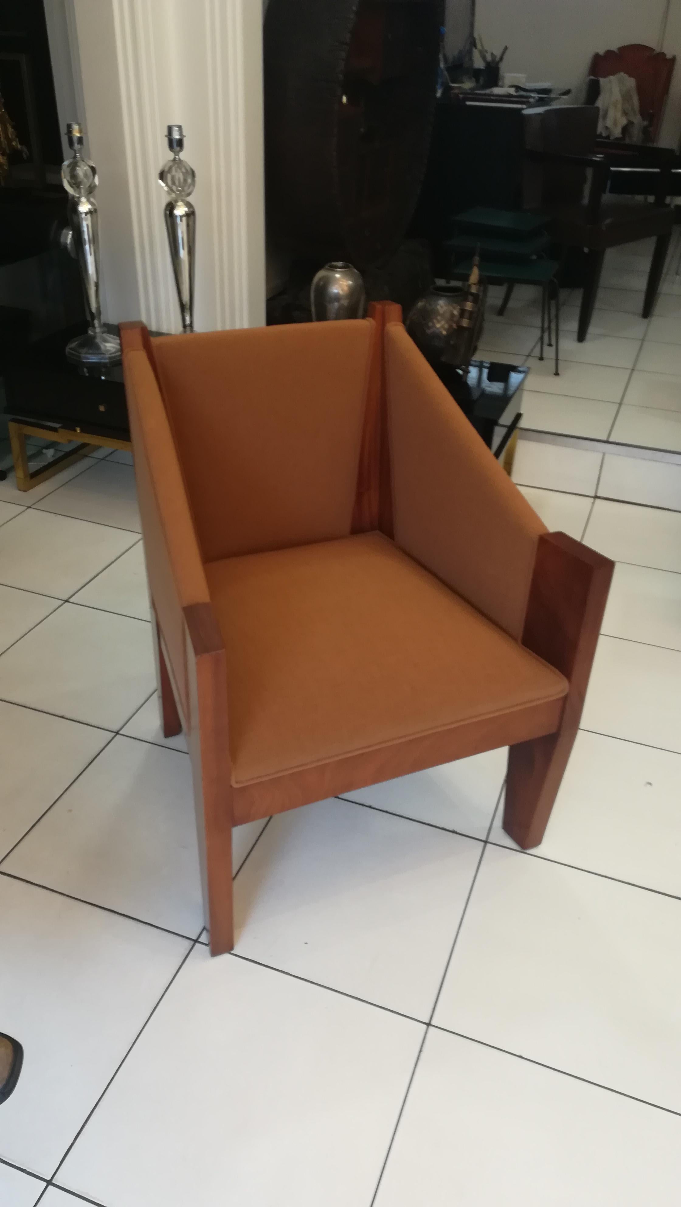 André Sornay Armchair, circa 1920 In Excellent Condition For Sale In Saint-Ouen, FR