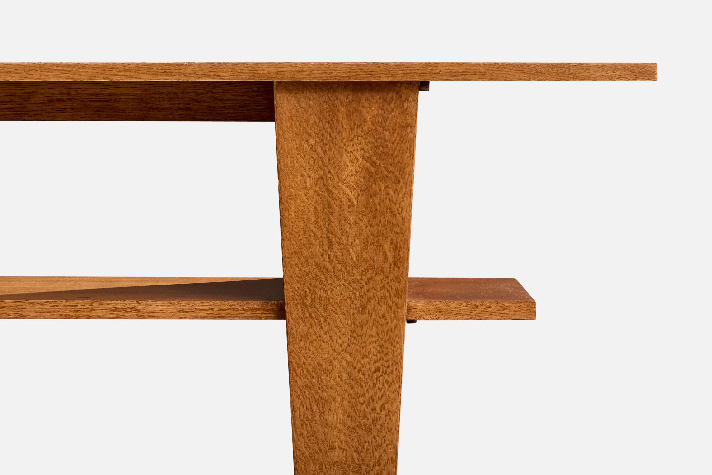 André Sornay Attribution, Console Table, Wood, France, 1930s In Good Condition For Sale In High Point, NC