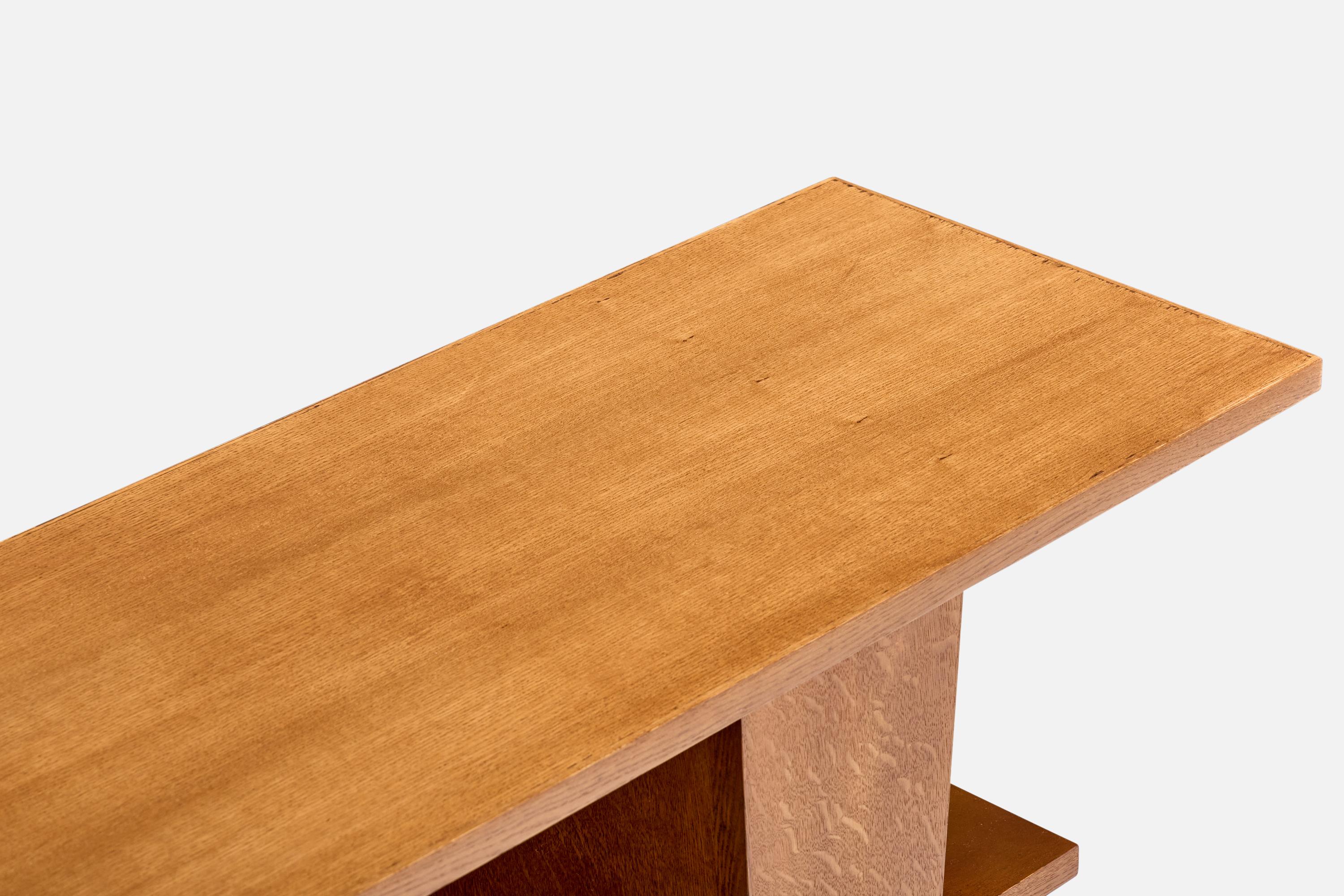 Mid-20th Century André Sornay Attribution, Console Table, Wood, France, 1930s For Sale