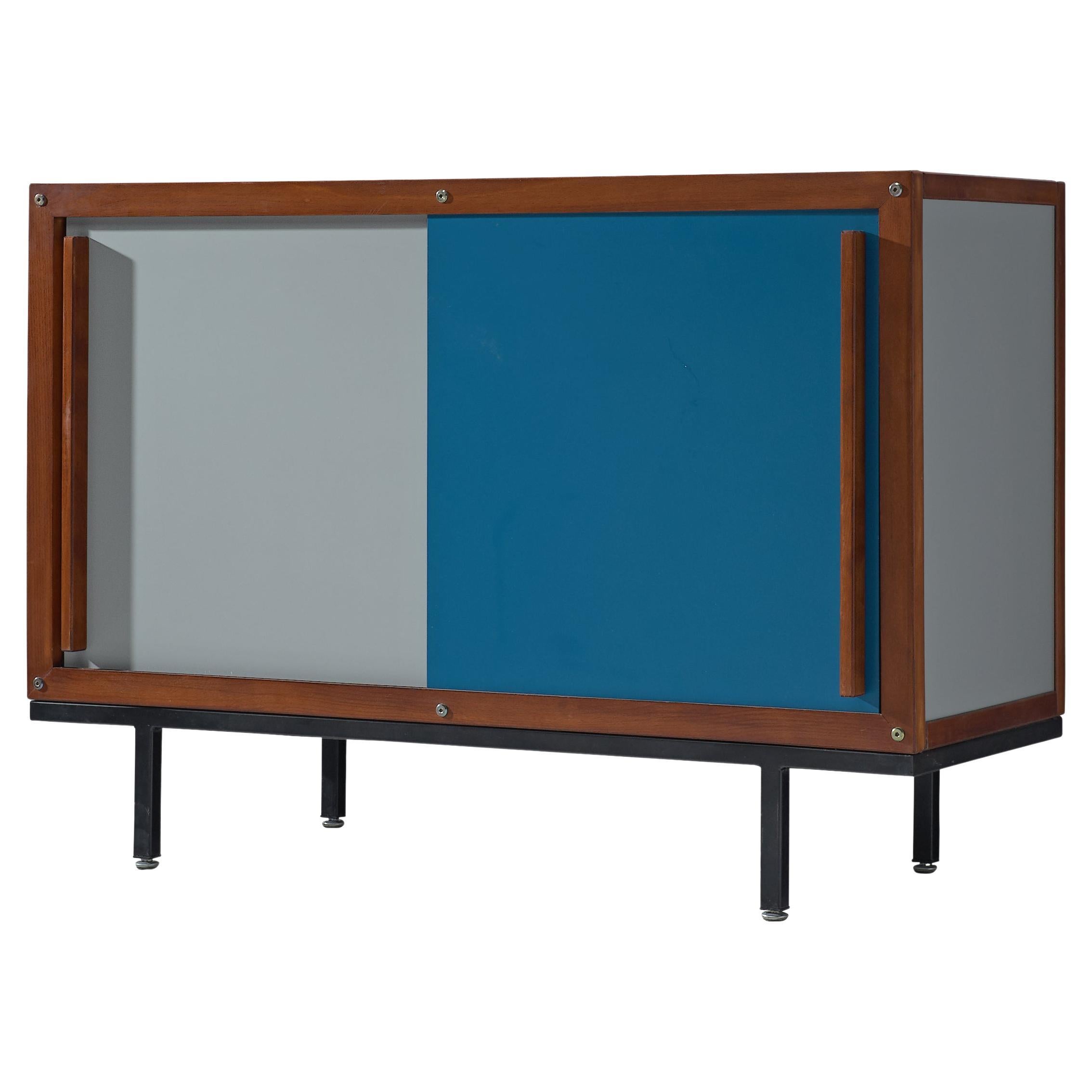Andre Sornay Bicolored Sideboard with Sliding Doors