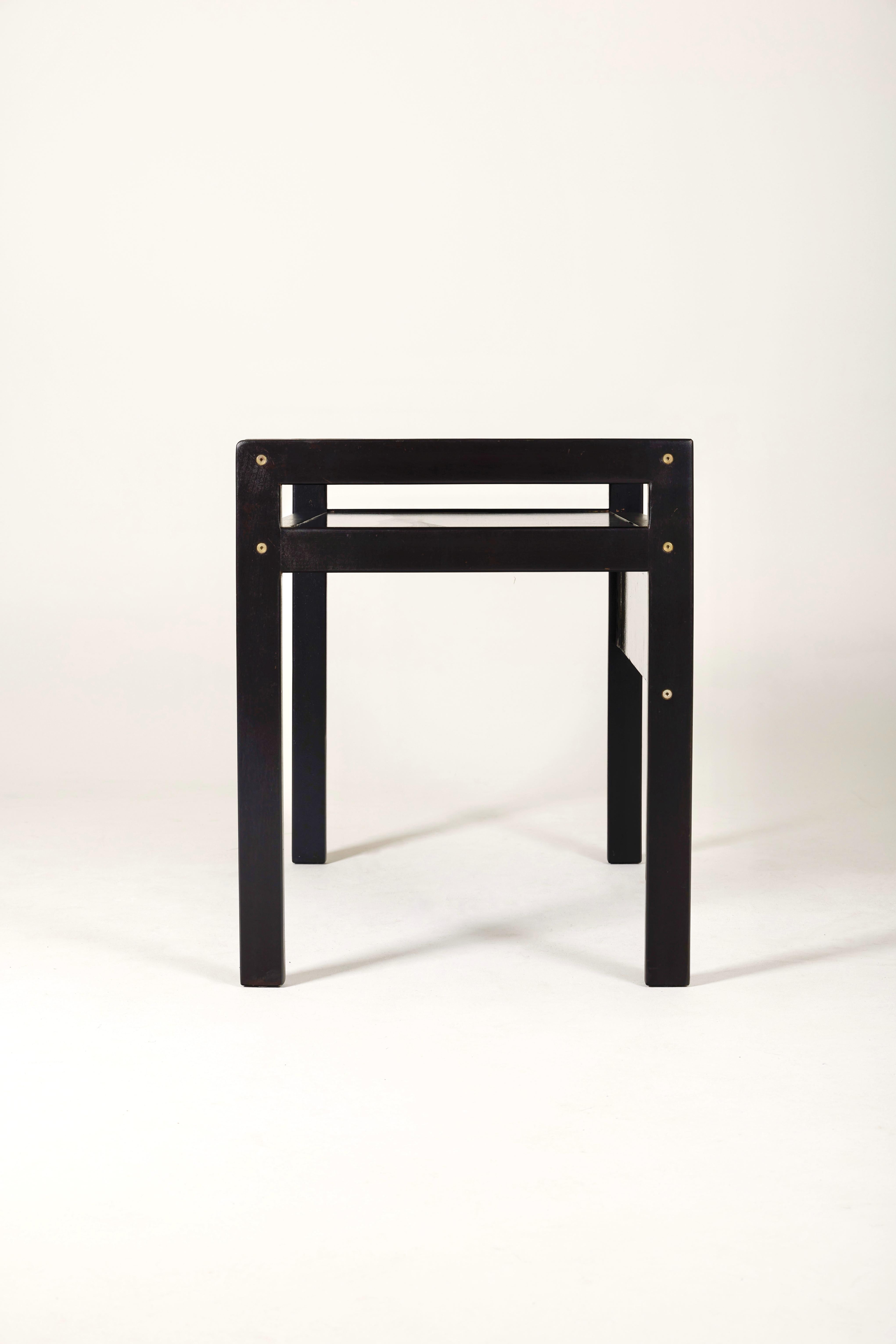 André Sornay Black Lacquered Desk, 1960s 1