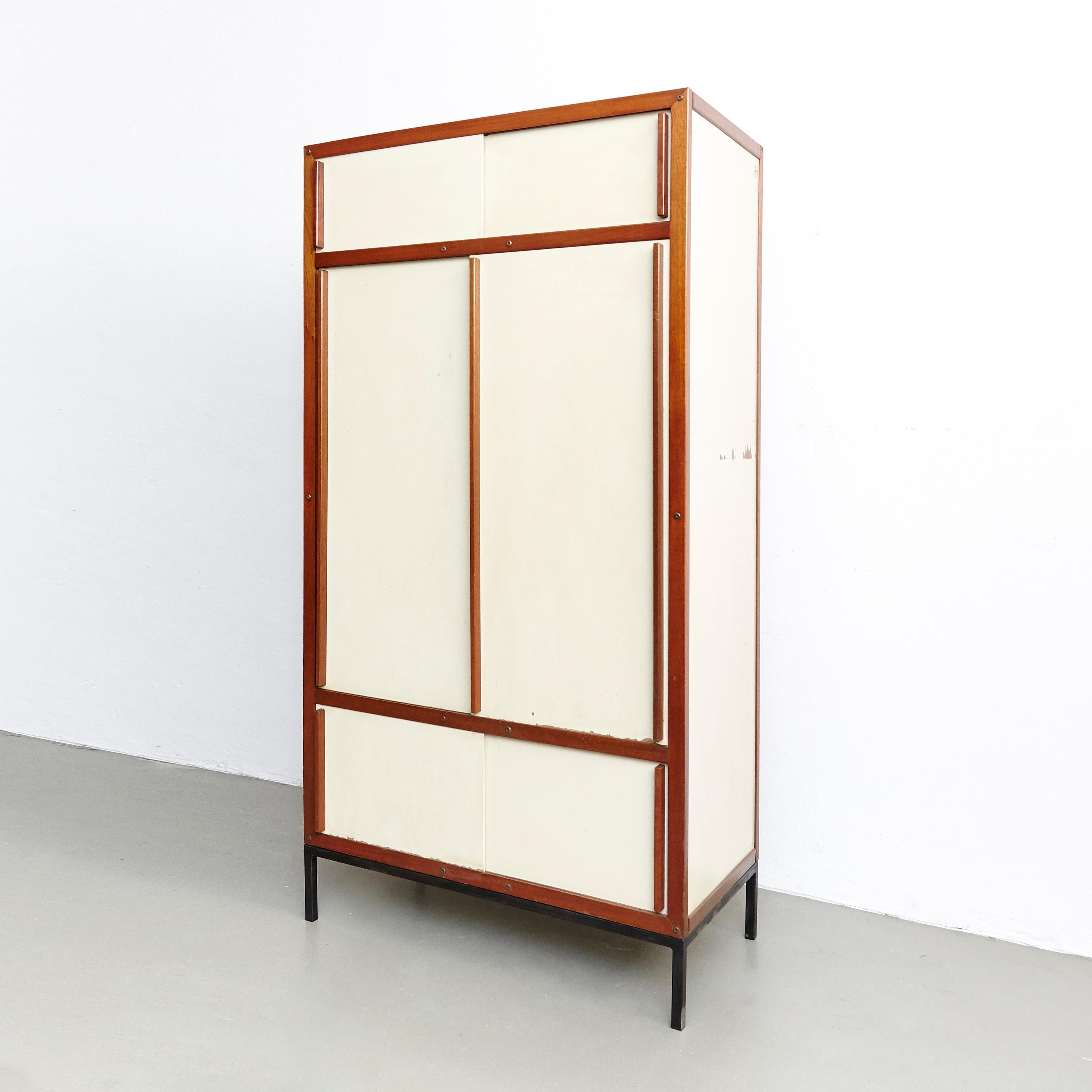 André Sornay Mid Century Modern  French Cabinet, circa 1950 In Good Condition In Barcelona, Barcelona