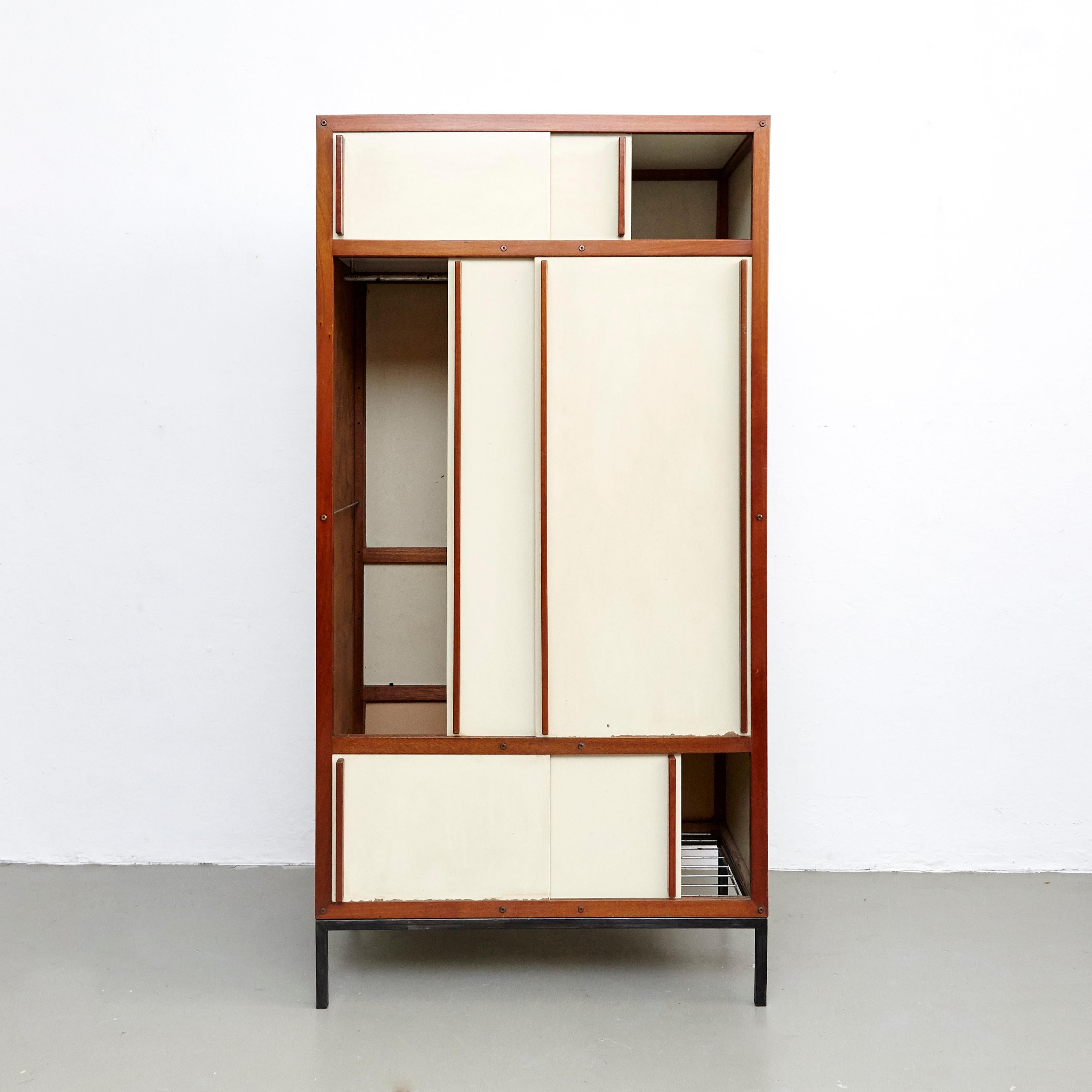 André Sornay Mid Century Modern  French Cabinet, circa 1950 1