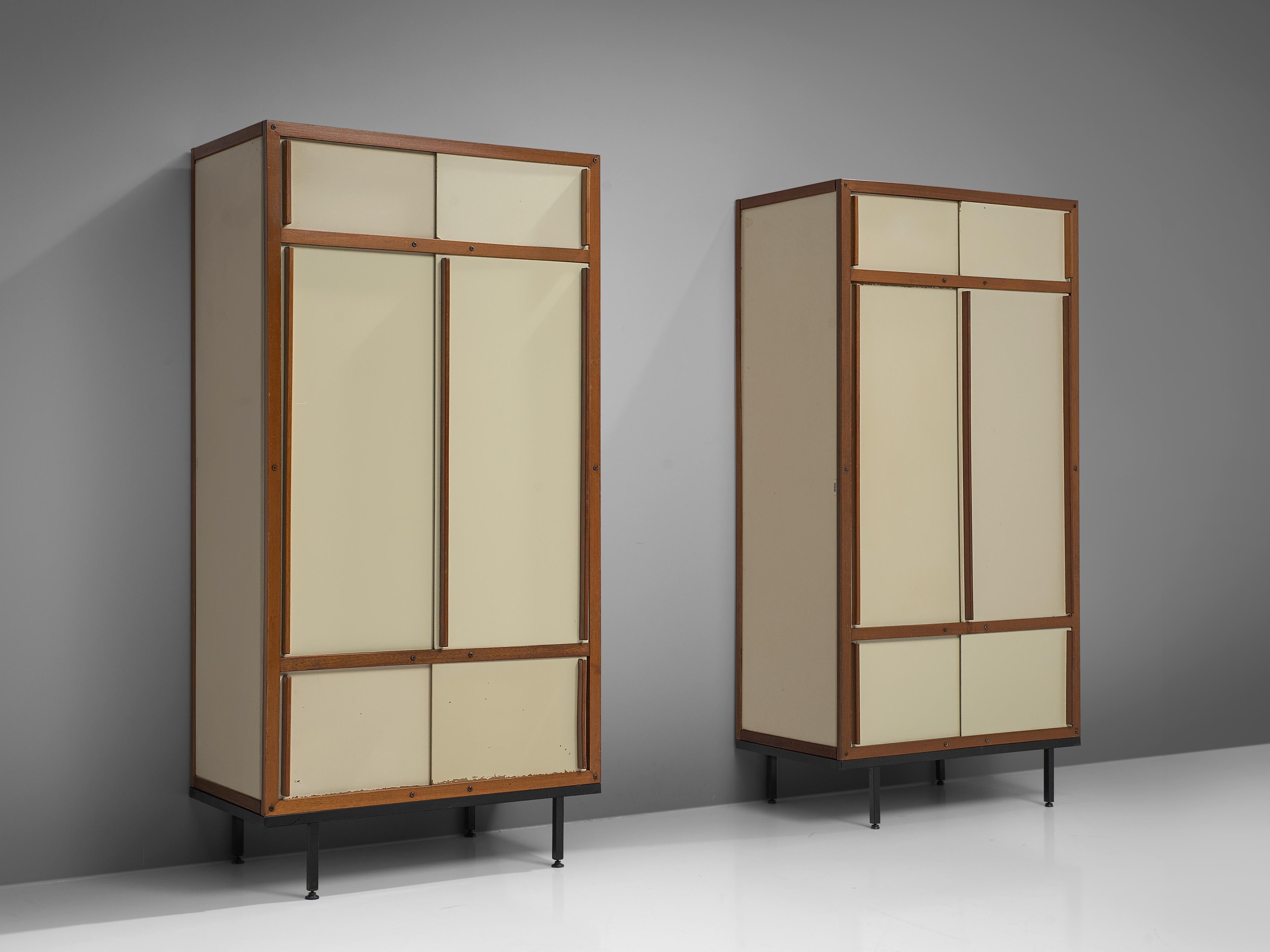 Wood André Sornay Cabinets in Mahogany