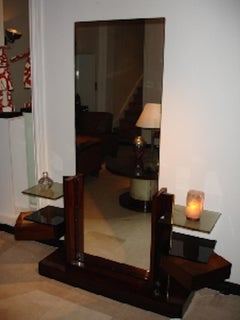 André Sornay Dressing Table with Large Mirror, circa 1930