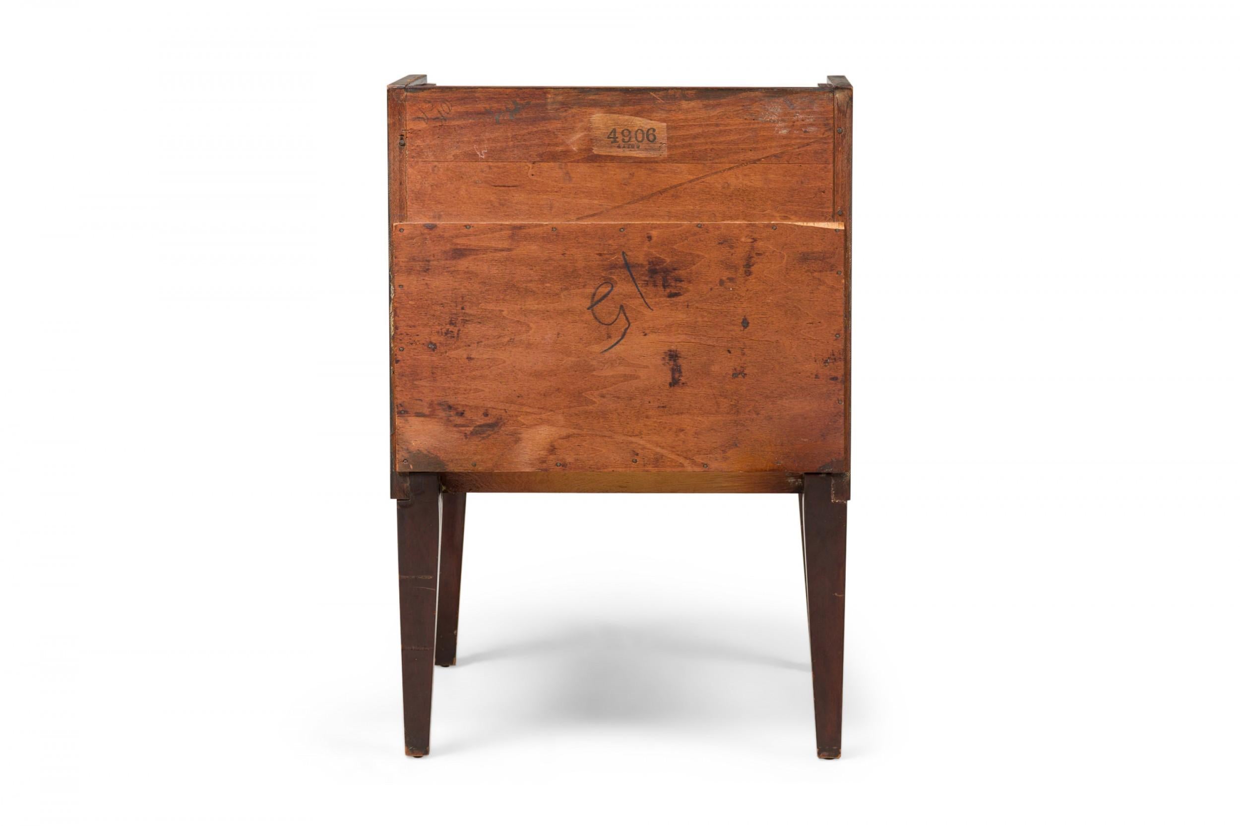 20th Century Andre Sornay French Midcentury Mahogany Bedside / End Table For Sale