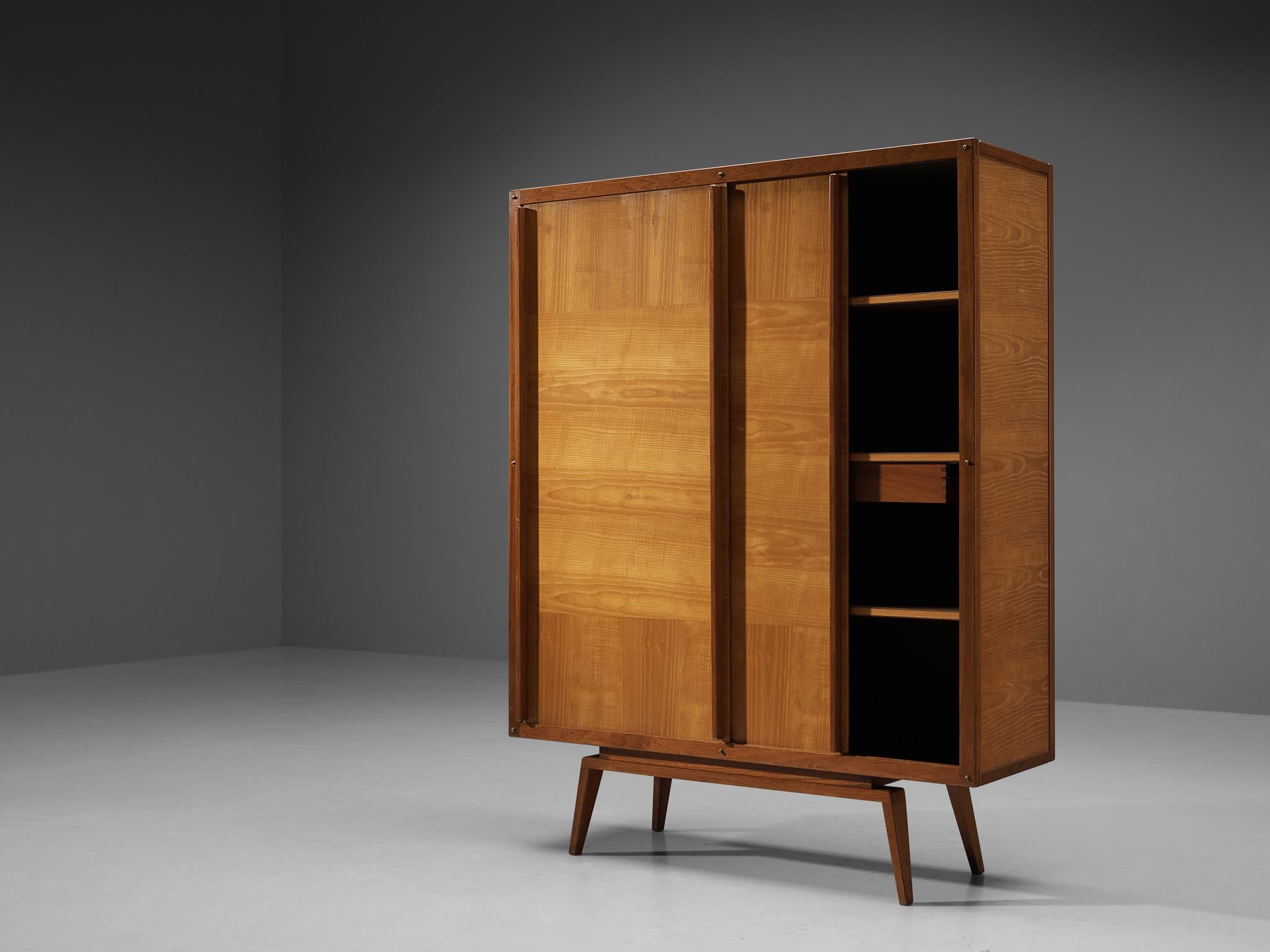 André Sornay Highboard in Mahogany and Ash  For Sale 1