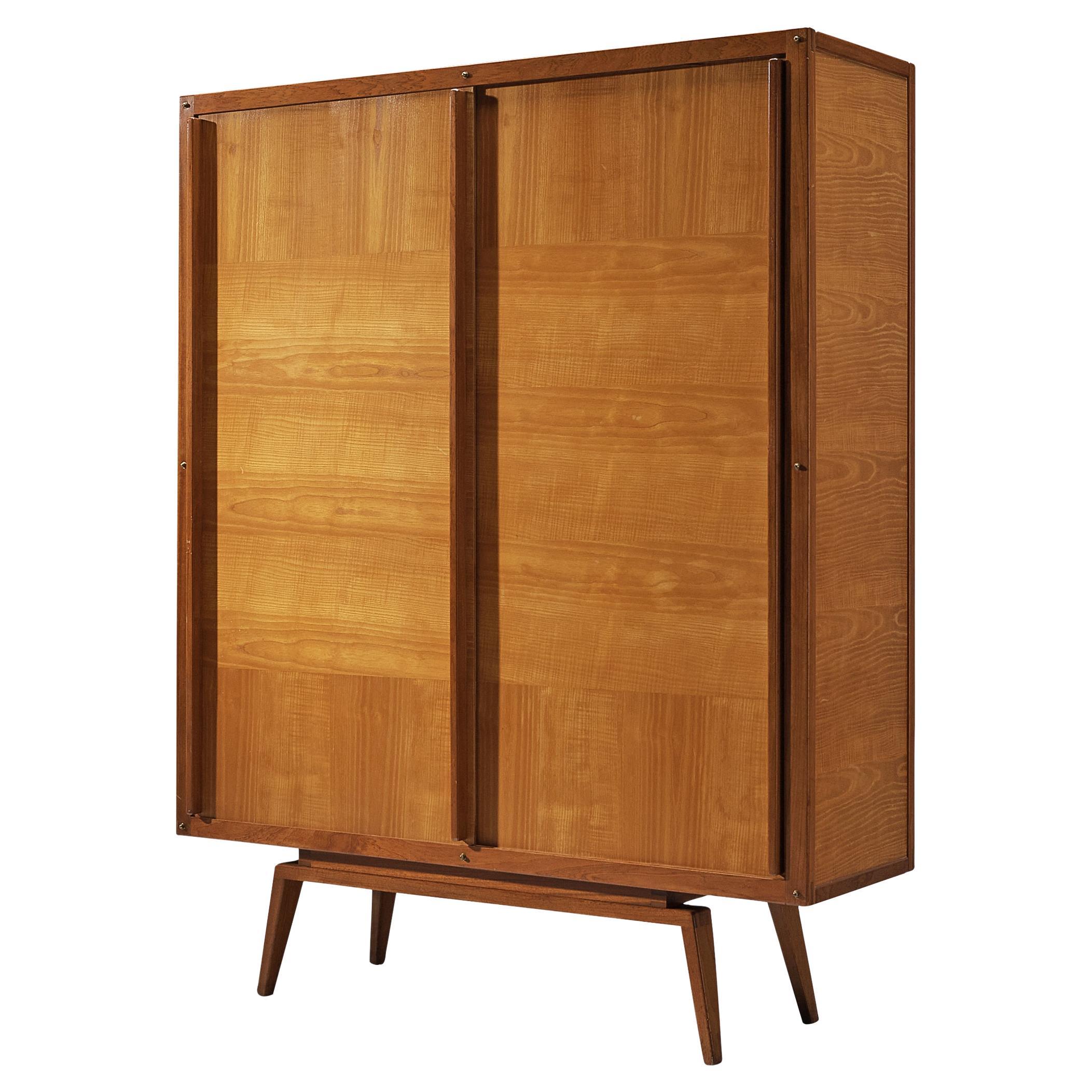 André Sornay Highboard in Mahagoni und Esche 