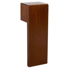 André Sornay, Modernist Display Stand in Walnut, For a Window Frame