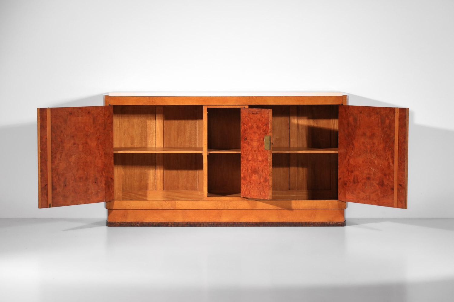 Credenza in legno di André Sornay, anni '30, Art Déco in vendita 4