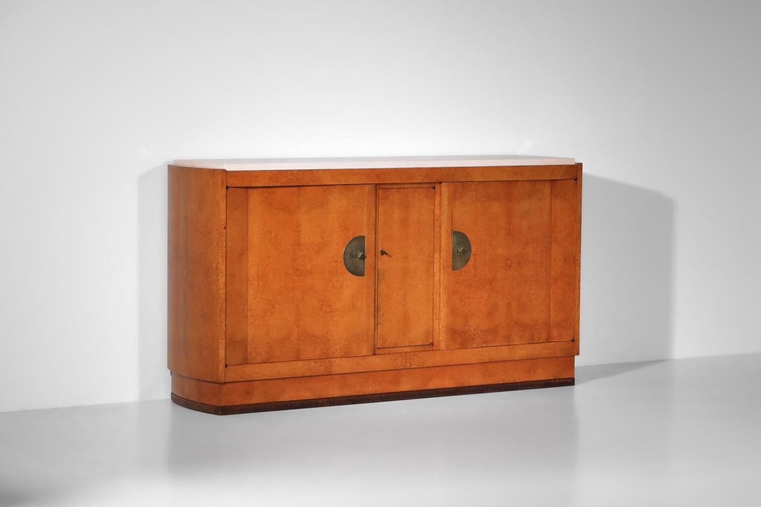 Credenza in legno di André Sornay, anni '30, Art Déco in vendita 6