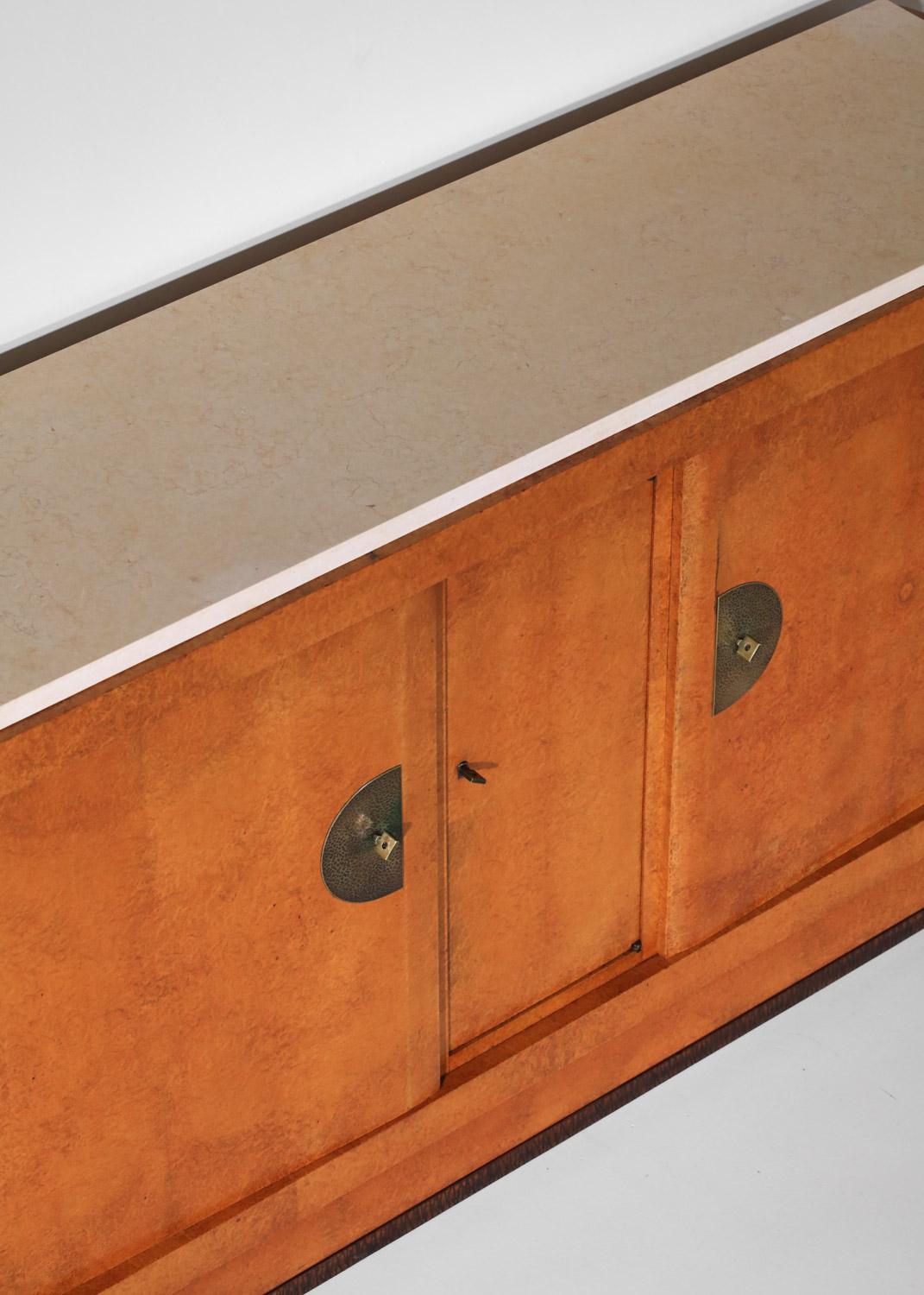 Francese Credenza in legno di André Sornay, anni '30, Art Déco in vendita