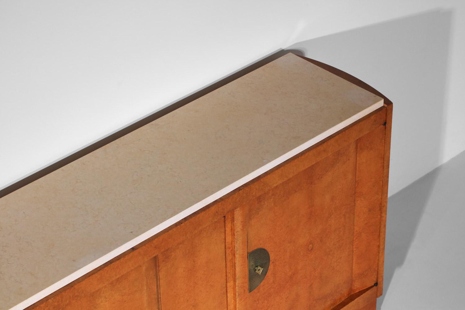 Metà XX secolo Credenza in legno di André Sornay, anni '30, Art Déco in vendita