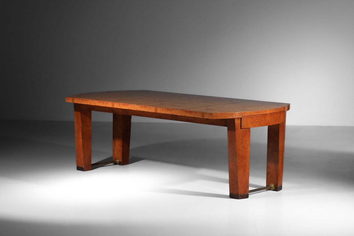 Ensemble de salle à manger en bois massif André Sornay, Art déco des années 1930 en vente 5