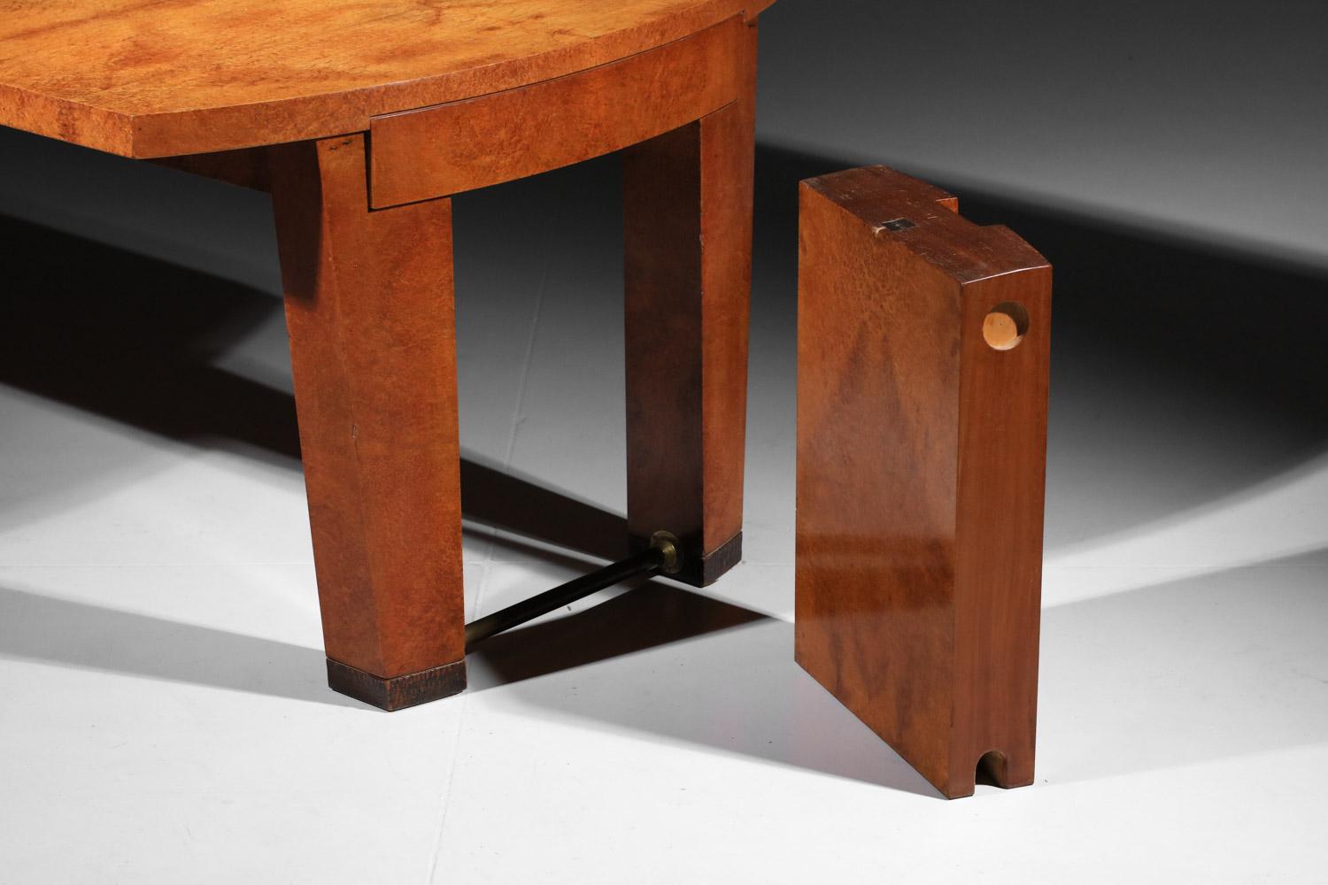 Ensemble de salle à manger en bois massif André Sornay, Art déco des années 1930 en vente 6