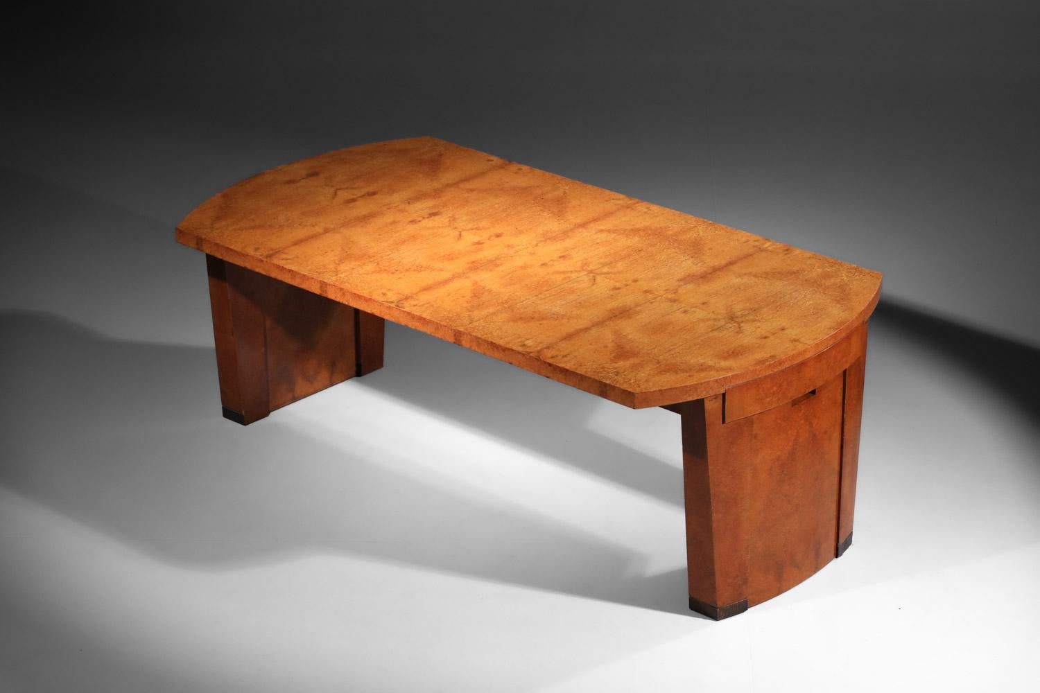 Ensemble de salle à manger en bois massif André Sornay, Art déco des années 1930 en vente 7