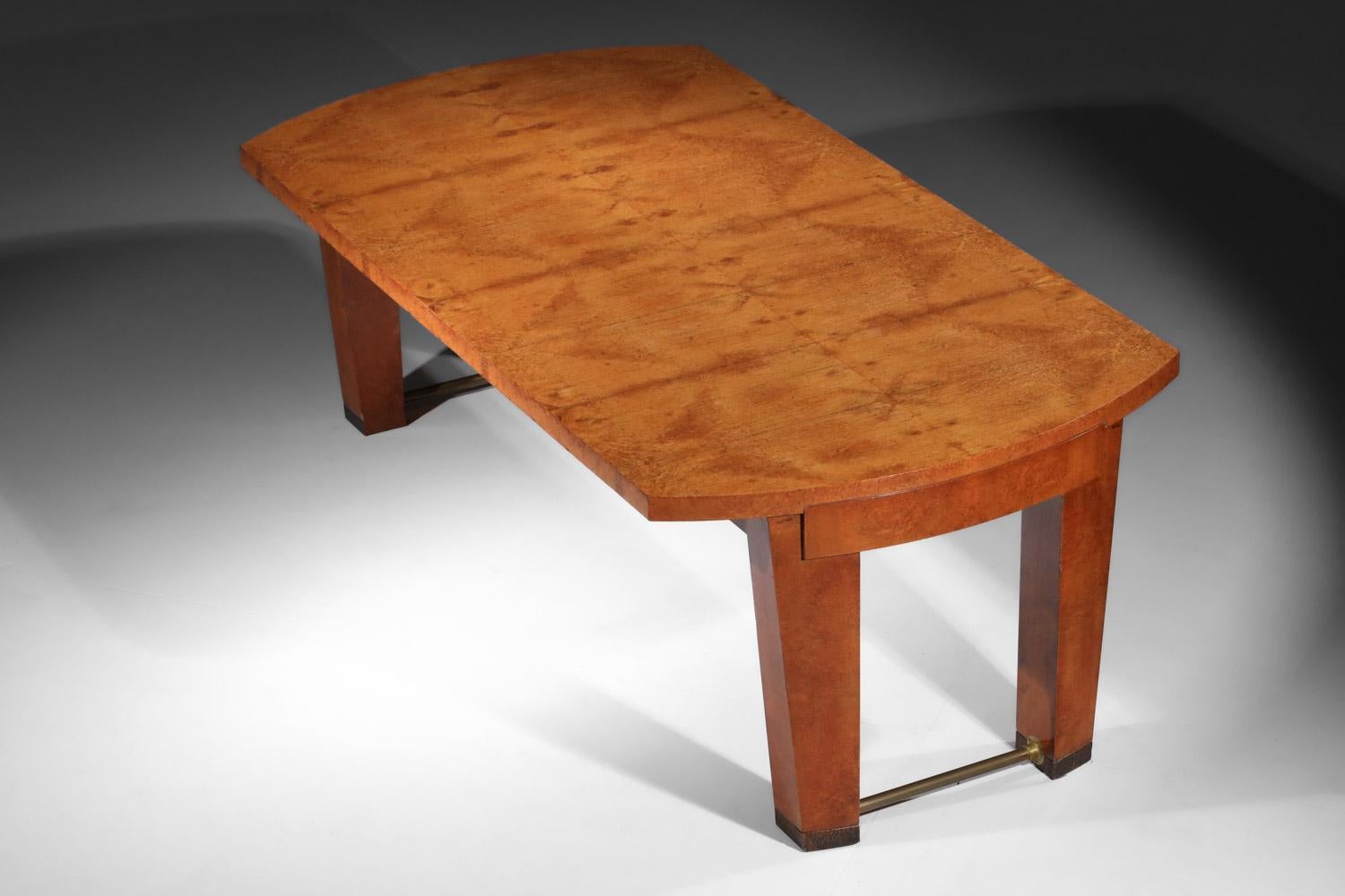 Ensemble de salle à manger en bois massif André Sornay, Art déco des années 1930 en vente 9