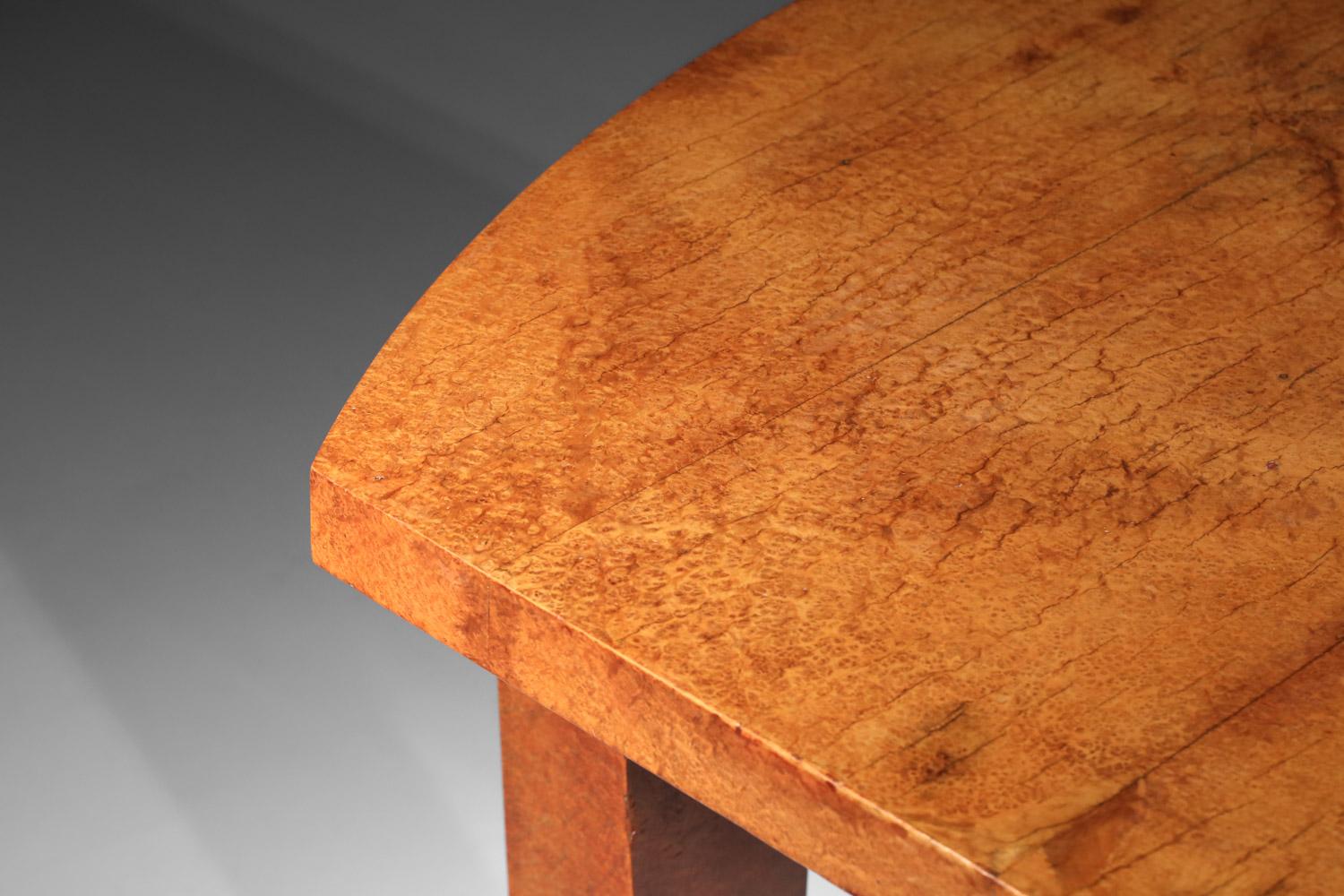Ensemble de salle à manger en bois massif André Sornay, Art déco des années 1930 en vente 13