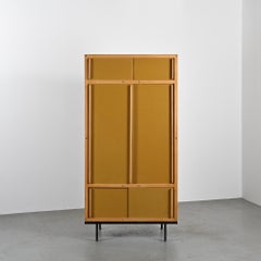 Armario André Sornay Vintage, madera de haya, diseño modernista, 1960