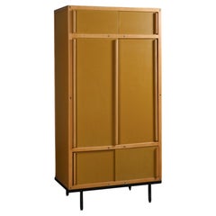 Armario André Sornay Vintage, madera de haya, diseño modernista, 1960