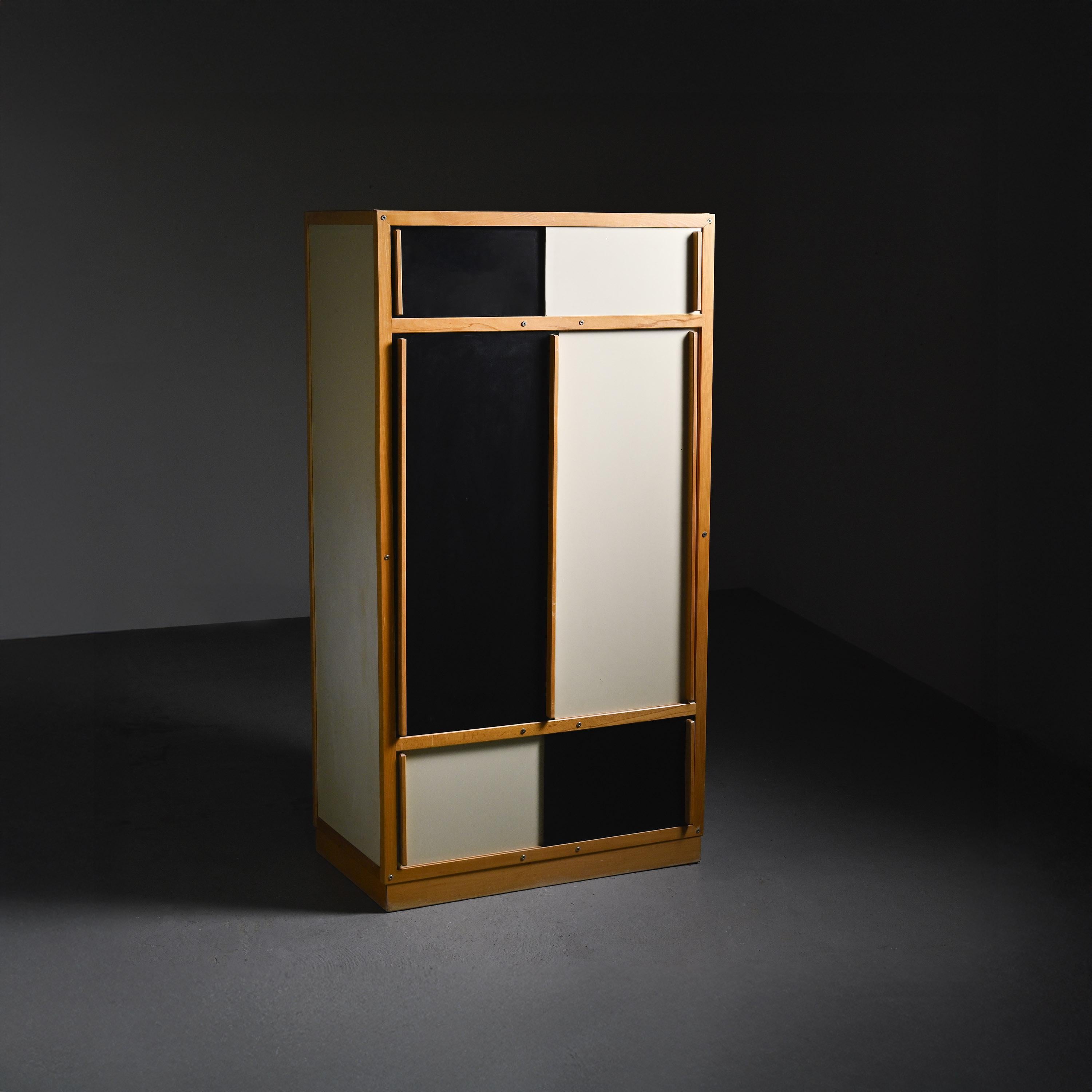 Wardrobe designed by André Sornay, cabinetmaker and designer from Lyon, a key figure of French modernism and inventor of the 