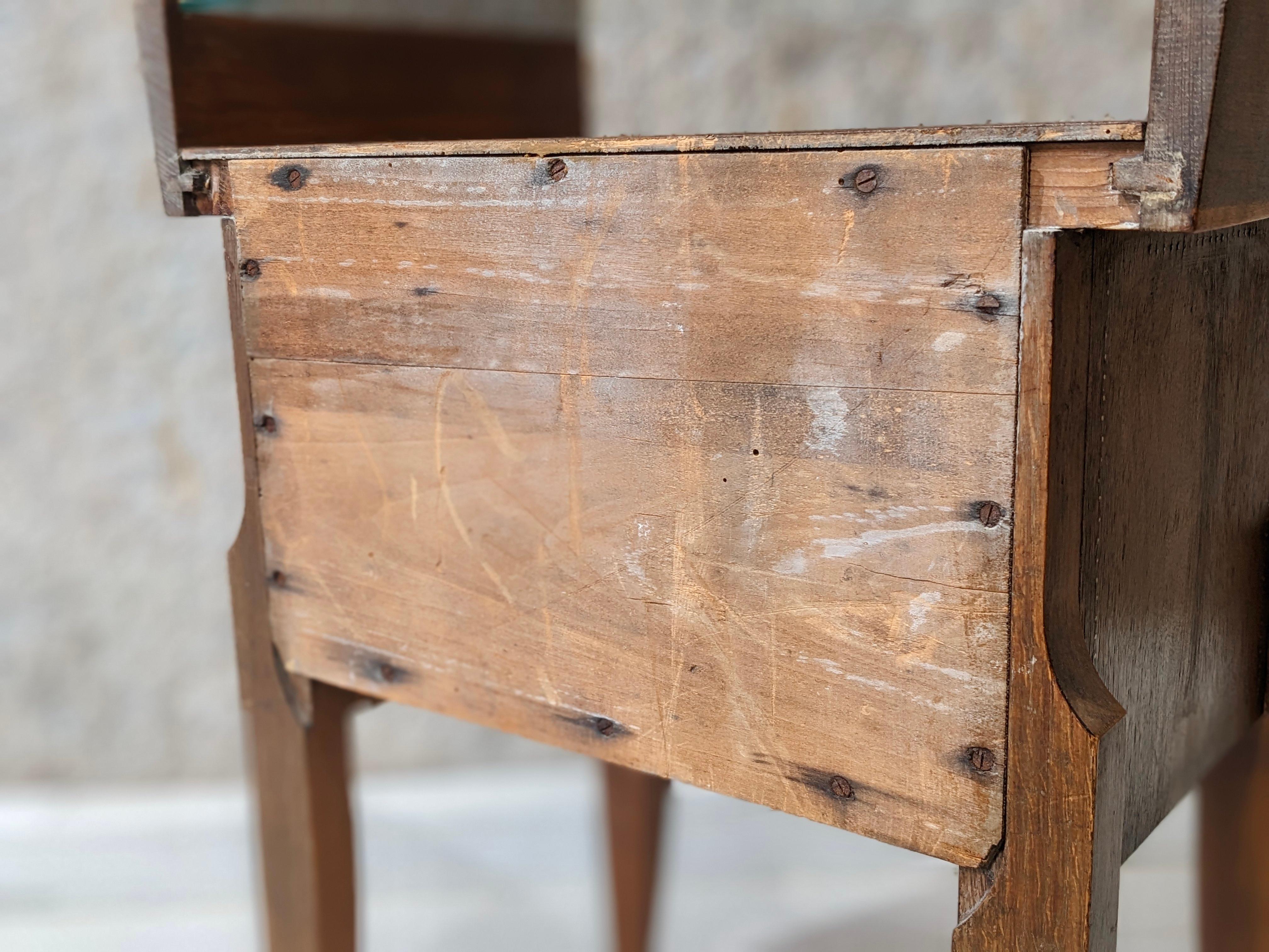Mid-20th Century André Sornay Walnut Bedside Table For Sale