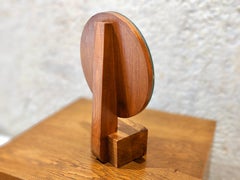Miroir en noyer André Sornay