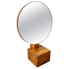 Miroir en noyer André Sornay
