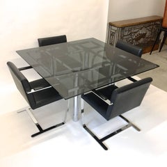 Tavolo da pranzo quadrato 'Andre' di Tobia Scarpa per Knoll