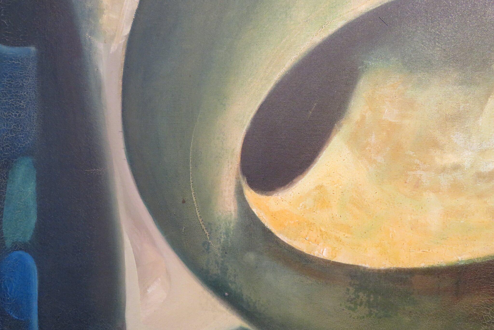 GROSSES ABSTRACTES FRANZÖSISCHES ÖLGEMÄLD DES MITTEN 20. JAHRHUNDERTS von Andre Szabo im Angebot 4