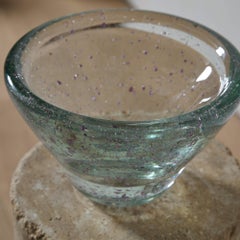 André Thuret Sculptural Bowl with Violet Inclusions