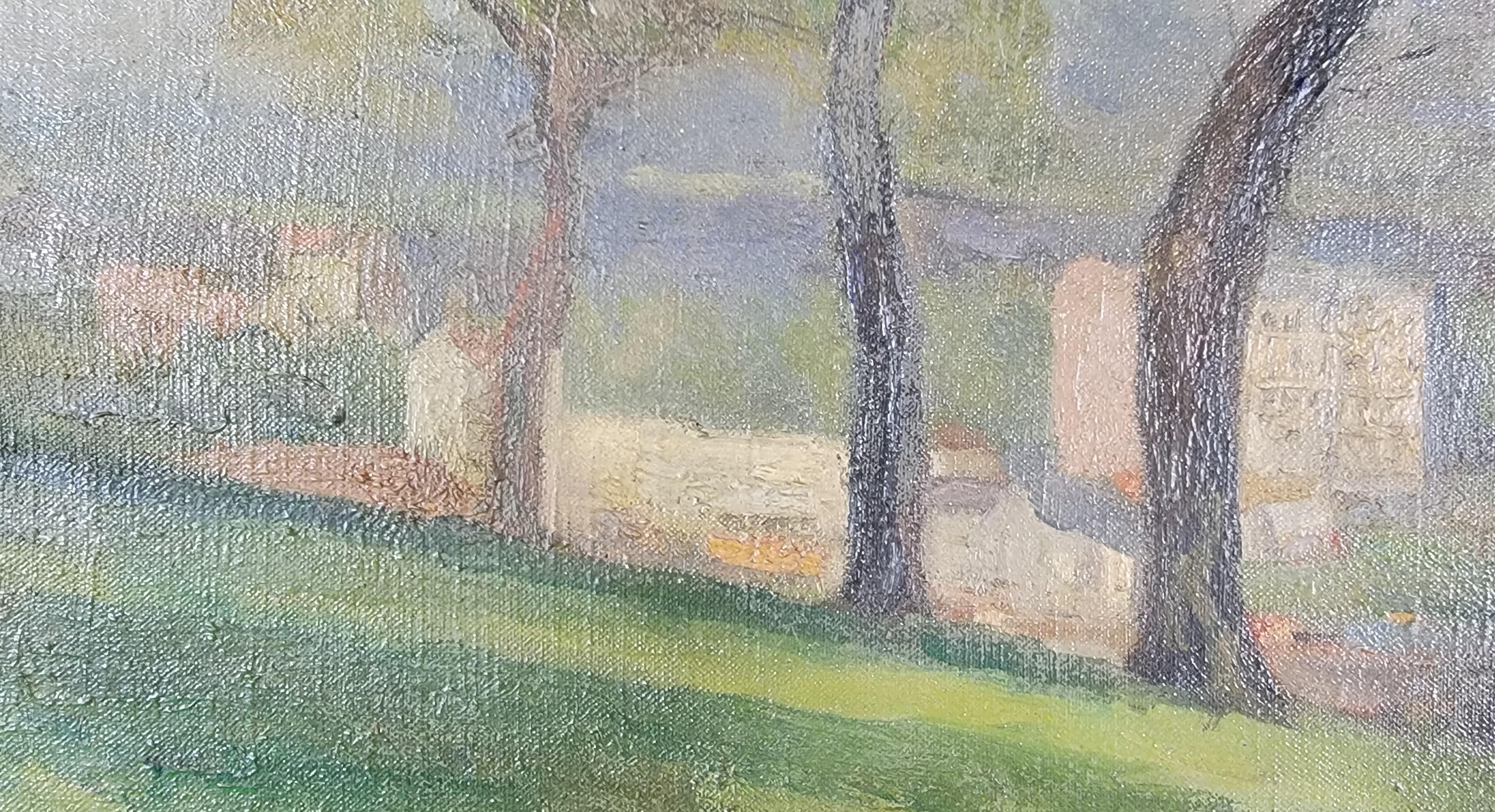 Andre Tondu Pintura impresionista francesa Francés en venta