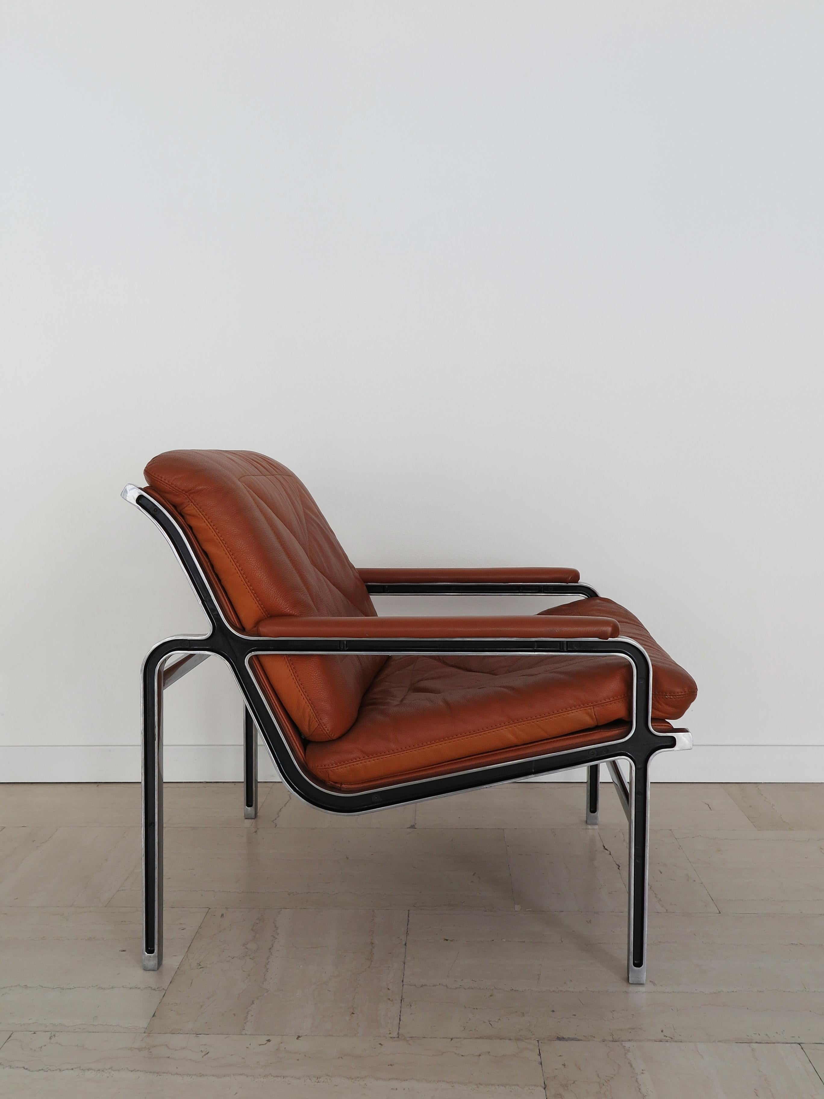 Andre Vandenbeuck Aluline Armchairs for Strassle International Switzerland 1960s In Good Condition For Sale In Reggio Emilia, IT